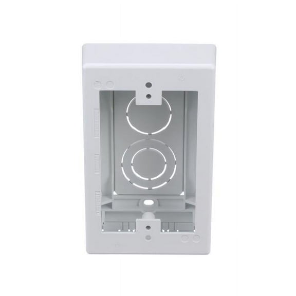 Low V Adhesive White 1 Gang Junction Box