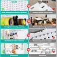 thumbnail image 3 of Organizador de pared con tablero perforado BOLUTDIF modular, 12 piezas, blanco, 3 of 7