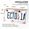 thumbnail image 3 of Aluminum License Plate Frame 2 Pack Car Exterior Accessory Car Tag Holder for Front Rear Plates Cars Decor Cute Pink Flamingo Pattern, 3 of 6