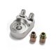 thumbnail image 1 of sweethay Adaptador de placa tipo sándwich Termostato Filtro de aceite del motor Pieza de aleación Enfriador compacto sólido Fácil de instalar Tamaño Vehículos, repuestos y accesorios Mis Plata sweethay VI018681-02B, 1 of 6