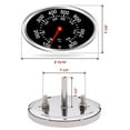 Grill Lid Thermometer Temperature Gauge Replacement for All BBQ Gas