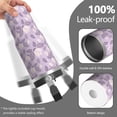 thumbnail image 2 of Floral 30oz Handheld Travel Tumbler with Handle – Double Wall Stainless Steel Insulated Cup, Flip Straw Lid, Leak-Proof & BPA-Free, Durable Hot & Cold Drink Mug,Thanksgiving, Xmas, Spring ,Flower, 2 of 6
