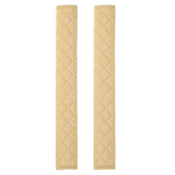 Uxcell 2pcs Seatbelt Covers 25.6 Inch Car Seat Belt Pads Cover Auto Seatbelt Strap Shoulder Pad Universal Automotive Seat Belt Cushion Pad for Auto SUV Truck, Beige