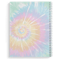 thumbnail image 2 of Softcover Love To Tie Dye 8.5" x 11" Trendy Spiral Notebook/Journal, 120 Wide Ruled Pages, Durable Gloss Laminated Cover, White Wire-o Spiral. Made in the USA, 2 of 5
