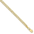 thumbnail image 1 of 10k Yellow Gold 3.35mm Curb Link Chain Bracelet, 1 of 8