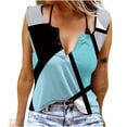 thumbnail image 1 of Fashion Women Round-Neck Sleeveless Vest Strapless Printed Tops, 1 of 6