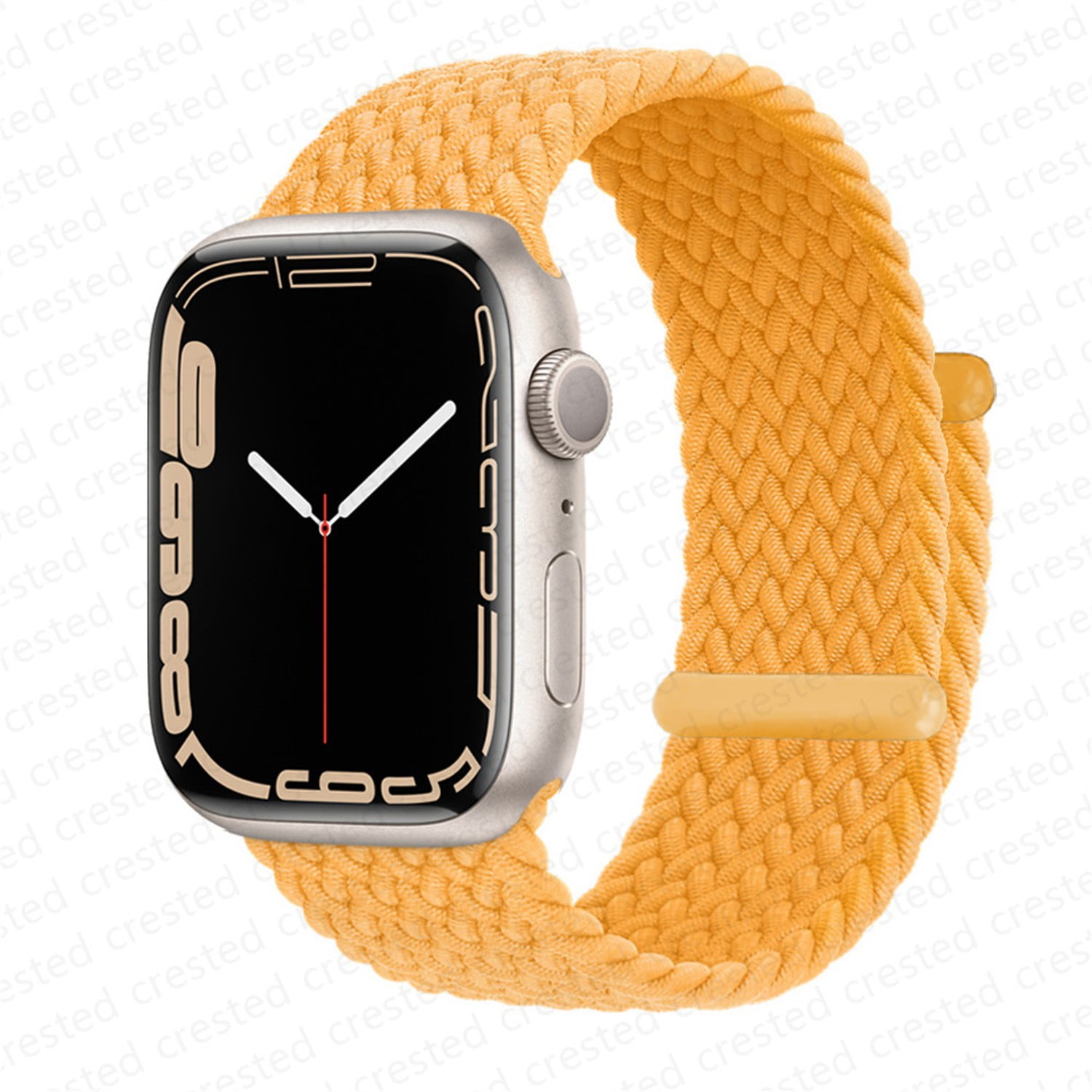 Braided Nylon Solo Loop band for Apple Watch Bands 40mm 44mm 45mm 41mm 42mm  38mm, Belt Bracelet Elastic Strap for iWatch series 3 4 5 SE 6 7 Maize -  Walmart.com