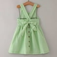 thumbnail image 5 of adviicd Robe pour Tout-Petits Filles une Épaule Robes de Printemps Mignonne Robe de Demoiselle d'Honneur Verte,110, 5 of 5