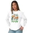 thumbnail image 5 of Olive Oyl St Paddys Day Lucky Cutie Women's Long Sleeve T Shirt Brisco Brands M, 5 of 6