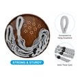 thumbnail image 4 of Soportes de plantas de macramé Uxcell para interiores, estante para plantas colgante con base de madera resistente para colgar en la pared, techo o ventana, paquete de 2, 4 of 7