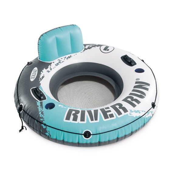 Intex River Run Inflatable Lake Floating Water Tube Lounger, Color Varies