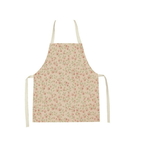 Pisexur Batería de cocina Delantal de cocina de algodón y lino para mujer, ajustable, impermeable, para barbacoa, para hombre. para la cocina del hogar