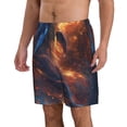 thumbnail image 2 of Cauagu Cool Dolphin Print Men's Swim Trunks,Hawaiian Bathing Suit Swimsuits Beach Shorts with Pockets for Men Quick Dry Swimming Board Shorts-Small, 2 of 6
