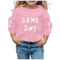 thumbnail image 1 of MEZZALL Chandail en Molleton Doux à Manches Longues pour Filles, Graphique, Mignon, Col Rond, Respirant, pour Enfants, Rose, 4-5 Ans, 1 of 4