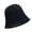Black, variant on bestolf Women Summer Basin Hat Pure Color Hollow Design Fisherman Hat Travel Sun Protection Bucket Hat (Brown )