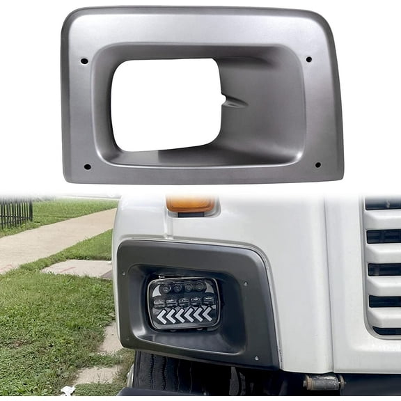 Kojem Passenger RH Headlight Bezel Trim Compatible with 2003-2009 Chevy/GMC C6500 C7500 C8500 Replaces #15173202