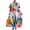 Blue, variant on PuLe Summer Short Sleeve Dress Womens Oversized Tunic Dress Boho Floral Short Sleeve Maxi Dresses Summer Casual Loose Long Dress with Pockets