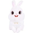 thumbnail image 1 of PELUCHERIA - Conejo de Peluche Blanco con Ojos Grandes, 20 cm, Juguete Suave, 1 of 5