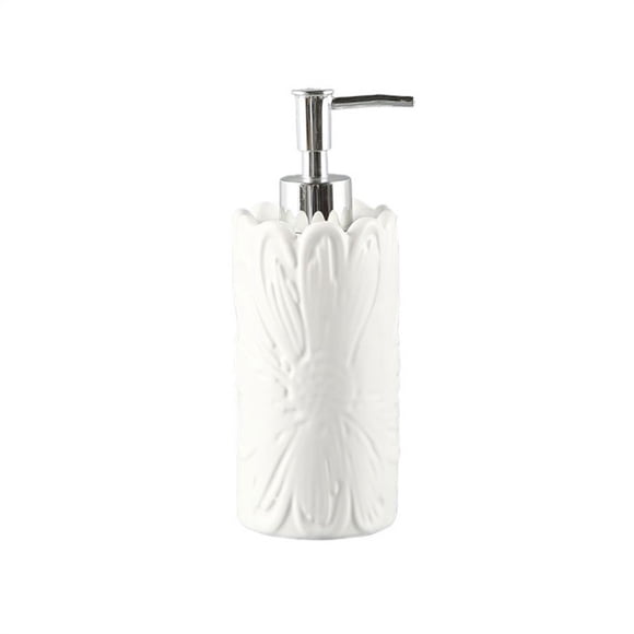 Exquisito dispensador de loción de cerámica, botella de prensa, dispensador de jabón de gran capacidad for cocina, baño, hotel