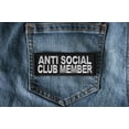 thumbnail image 5 of Anti Social Club Member Funny Iron on Patch, 5 of 5