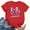 Red, variant on Afuyipoi Girls' Back-to-School T-Shirt Loose Casual Unstructured Print Round Neck Short Sleeve Comfortable Fit School Casual Tops for Girls Black Size S
