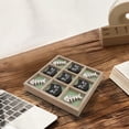 thumbnail image 2 of Parisloft Cute Animal Cat Themed Wood Tic Tac Toe Board Game Wood Tabletop Decor -11.75 x 11.75 Inch, 2 of 8