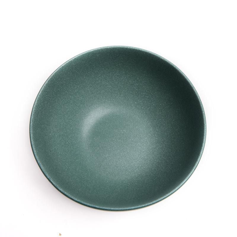 Thyme & Table Stoneware Round Caspian Large Bowl, Green, Dinnerware