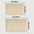 thumbnail image 7 of Unique Bargains Bath Rugs Towel Cotton Absorbent Hotel Shower Floor Mat Khaki 20" x 32", 7 of 7