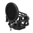 thumbnail image 1 of Filtre de Montage Antichoc pour Microphone Réglable, Dia 24MM Facile à Utiliser Réduit les Coupures Support de Micro Clip de Montage Anti-Vibration Professionnel pour Scène, 1 of 7
