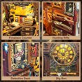 thumbnail image 6 of Strucwood DIY Book Nook Kit  Bell's Mystery 3D Wooden Puzzle with LED Lights Dollhouse Miniature Bookend  Crafts Hobbies Gifts for Adults (SQ-42), 6 of 7