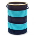 thumbnail image 1 of Color Block Panier Rond - Turquoise/marine 18 Pouces"X12 Pouces", 1 of 1