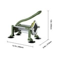 thumbnail image 4 of KFFKFF Potato Dicer, French Fry Maker with 1/2-Inch and 3/8-Inch Stainless Steel Cutting Blades, Hand-Operated Vegetable Chopper with Suction Cups, Ideal for Potatoes, French Fries, Cucumbers, 4 of 9