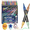 24 PCs/48 Colors, variant on COORIART 12 PCS Dual Tip Glitter Brush Markers Pens, 24 Colors Metallic Sparkle Markers for Doodle Writing, Coloring Books, Journals, Planners, Scrapbooking, Card Making and DIY Crafts