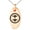 Rose, variant on Stainless Steel Shibata Samurai Crest Engraved Small Oval Charm Pendant Necklace