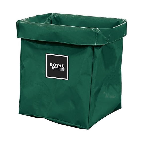 Royal Basket Trucks X-Frame Bag,8 Bushel,Green Vinyl G08-EEX-XBN