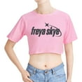thumbnail image 6 of Freya Skye Merch “Not Even Mad About lt” Print Crop T-Shirt – Women’s Graphic Short Sleeve Tee, Casual Streetwear Gift for Music Lovers, 6 of 9