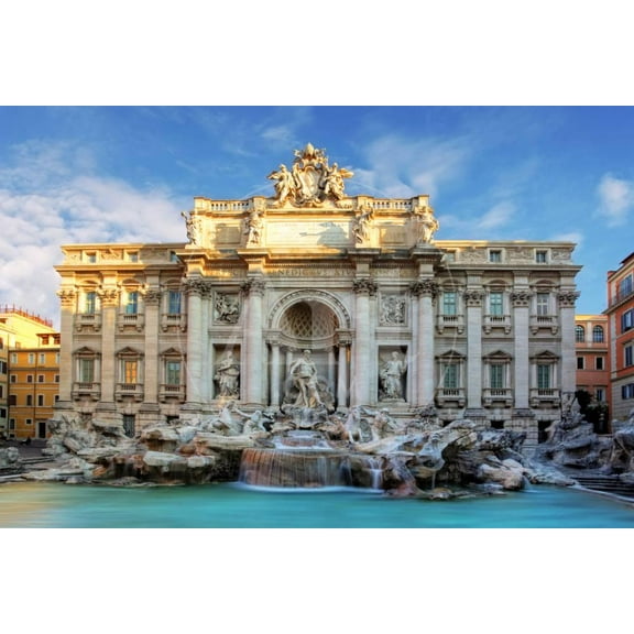 Rome, Fountain Di Trevi, Italy, Unframed Photographic Print Wall Art by TTstudio Sold by ArtCom