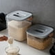 thumbnail image 3 of Cateissary Contenedor de almacenamiento de granos, contenedores de almacenamiento de alimentos intactos y sabrosos, contenedor de almacenamiento Almacenamiento y organización del hogar Gris 12kg, 3 of 6