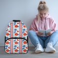 thumbnail image 3 of POLERO Patriotic Floral & Stars Stripes Pattern 17 Inch Backpack for Girls, Polyester Durable Large Capacity School Backpack for Travel, 3 of 10