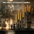 thumbnail image 2 of 12 Pack Beeswax Taper Candles with 10in, 2 of 10