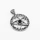 thumbnail image 3 of de material acero Inoxidable Pentáculo Pentagrama Estrella Colgante Collar Cadena Joyería Jinwen Pentáculo colgante, 3 of 3