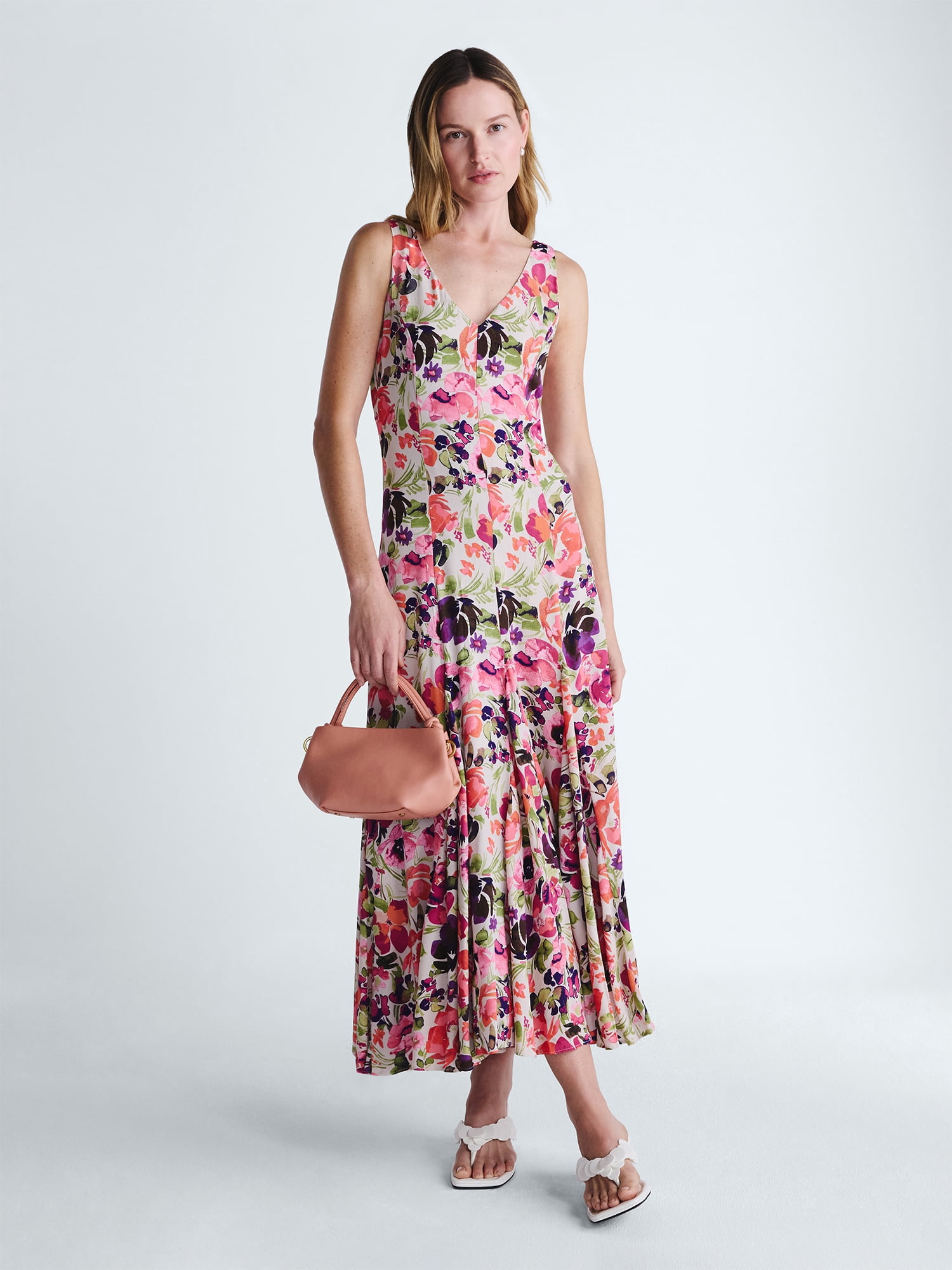 Scoop Women's and Women's Plus Maxi Godet Dress, Sizes 0-26W