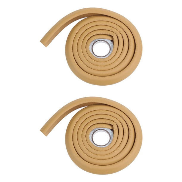 2X 2M Protección para Niños Mesa Guardia Tira Productos de Seguridad para Bebés Borde de Vidrio Muebles Horror Barra de Choque Espuma de Esquina Parachoques Colisión (Color Madera)