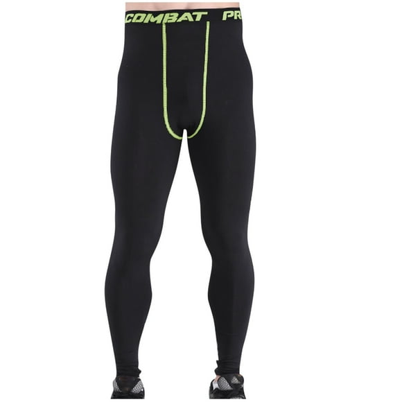XFYSSS Fashion Men Tight Fitting Run Motion Bottom Layer Training Pants High Elasticity Quick Drying Trousers Full Length Pants Men Polyester Pants