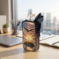 thumbnail image 7 of SEANATIVE Double Glasses Case Soft Neoprene Zipper Sunglasses Pouch with 2 Pockets, Lightweight Portable Eyewear Holder for Women Men Travel Glasses Organizer Pouch, Patriotic Eagle Cross Pattern, 7 of 7