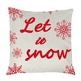 thumbnail image 6 of 4PCS Merry Christmas Throw Pillow Covers Deer Snowflakes Snowman Decorative Pillow Covers for Sofa Couch Bed and Car Throw Pillow Covers,18 x 18 inches, 6 of 6