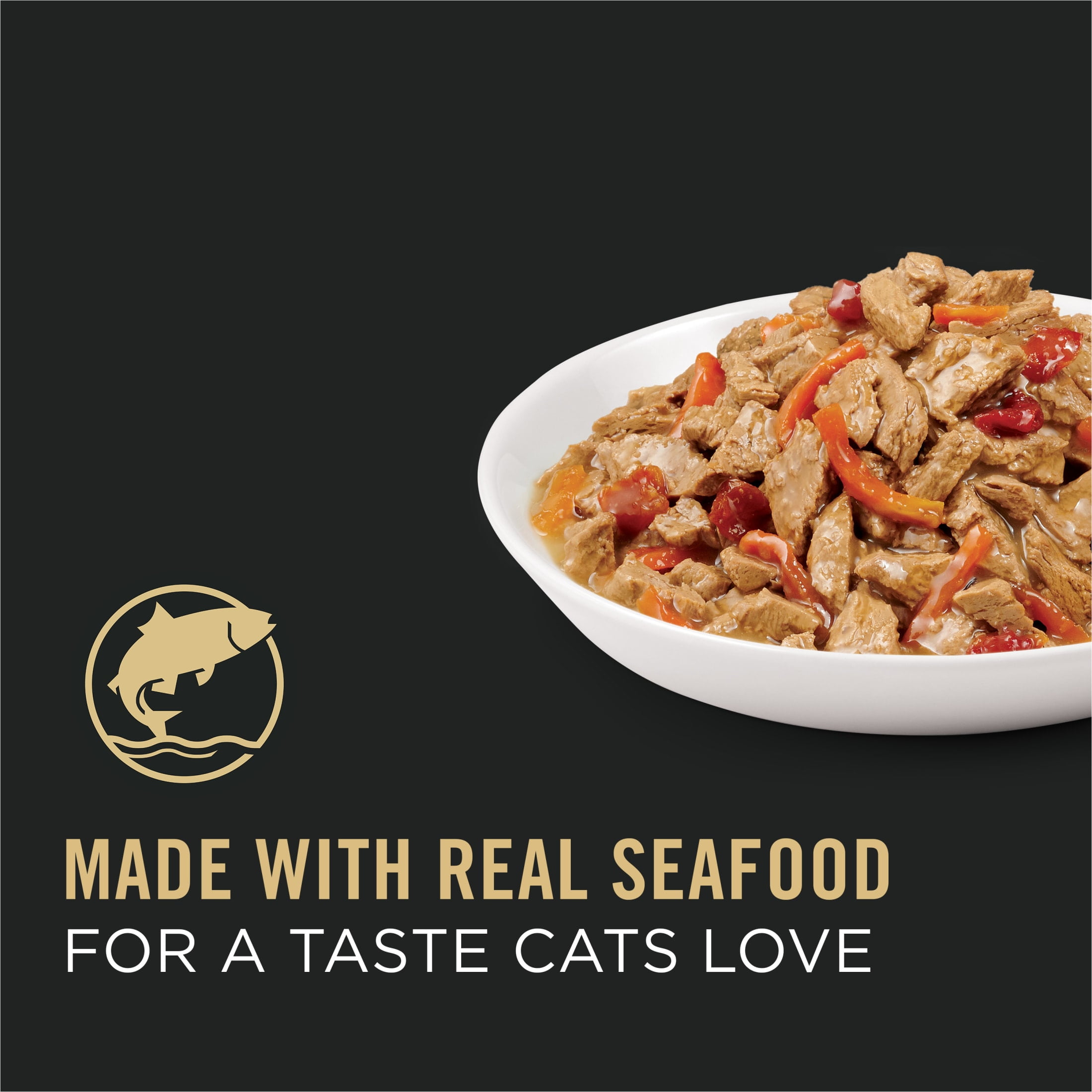 (2 pack) Purina Pro Plan Complete Essentials, Seafood Stew, Wet Cat Food, 3 oz Cans, 24 Pack