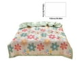 thumbnail image 3 of Summer Washed Cotton Flower Quilt ,Lightweight 39"x59" Machine Washable Thin Comforter for Dorm, Student Bedroom, or Home Use ,Multicolor, 3 of 6