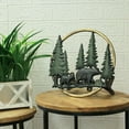 thumbnail image 3 of Zeckos Black Bear Forest Cast Iron Garden Hose Holder - 11" Wildlife Wall Decor - Multicolored - Size, 3 of 7