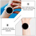 thumbnail image 2 of Black Metal Watch Protector Bezel Ring for 2Pcs Watch Dial Use, 2 of 5